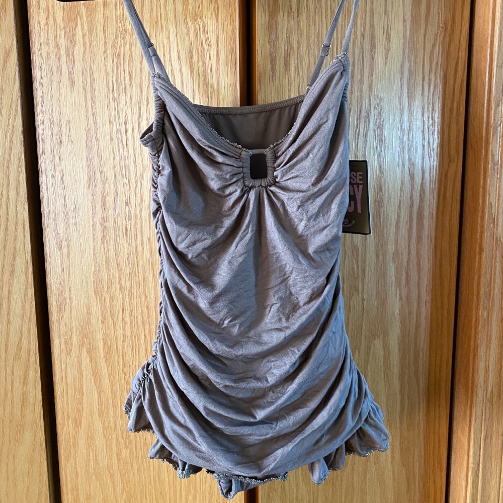 NWT Juicy Couture One Piece Shirred Swimsuit Swimdress